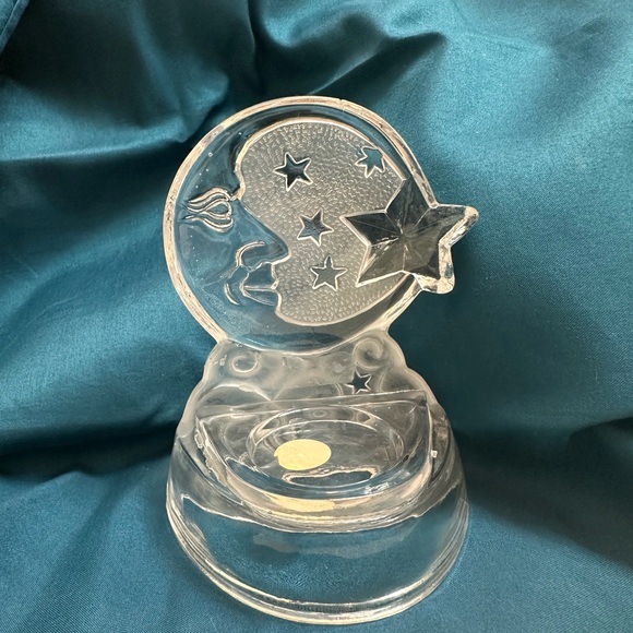 PartyLite Frosted Glass Celestial Candle Holder - Picture 2 of 6